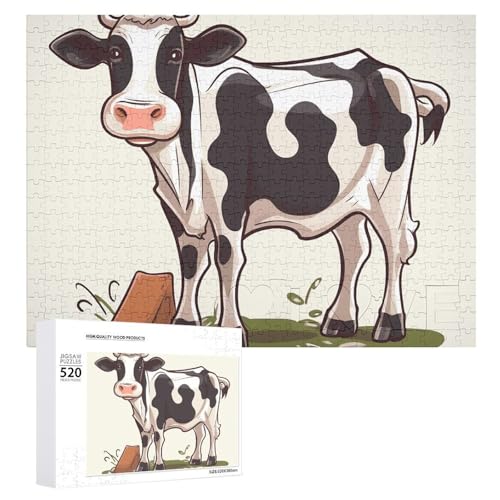 Puzzle 520 Teile für Erwachsene Coole Milchkuh Groß Dekompressionspuzzle Freizeit Unterhaltung Holzpuzzle Entspannung Sensorisches Spielzeug Raumdekoration für Männer Puzzle 520 Teile für Erwachsene Coole Milchkuh Groß Dekompressionspuzzle Freizeit Unterhaltung Holzpuzzle Entspannung Sensorisches Spielzeug Raumdekoration für Männer von VFMKT
