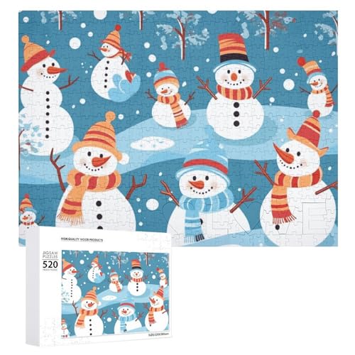 Puzzle 520 Teile für Erwachsene Coole Schneemann Groß Dekompression Puzzle Freizeit Unterhaltung Holzpuzzle Entspannung Sensorisches Spielzeug Raumdekoration für Puzzle 520 Teile für Erwachsene Coole Schneemann Groß Dekompression Puzzle Freizeit Unterhaltung Holzpuzzle Entspannung Sensorisches Spielzeug Raumdekoration für von VFMKT