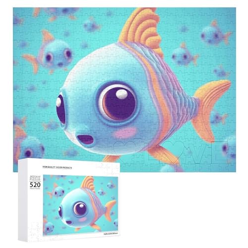 Puzzle 520 Teile für Erwachsene Niedliche Fische Dekompressionsspiel Freizeit Unterhaltung Holzpuzzle Entspannung Sensorisches Spielzeug Raumdekoration für Männer Frauen Puzzle 520 Teile für Erwachsene Niedliche Fische Dekompressionsspiel Freizeit Unterhaltung Holzpuzzle Entspannung Sensorisches Spielzeug Raumdekoration für Männer Frauen von VFMKT