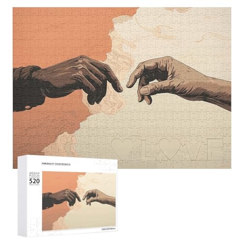 Puzzle 520 Teile für Erwachsene Zwei ausgestreckte Hände Große Dekompressionspuzzle Freizeit Unterhaltung Holzpuzzle Entspannung Sensorisches Spielzeug Raumdekoration für Männer Puzzle 520 Teile für Erwachsene Zwei ausgestreckte Hände Große Dekompressionspuzzle Freizeit Unterhaltung Holzpuzzle Entspannung Sensorisches Spielzeug Raumdekoration für Männer von VFMKT