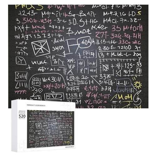 Puzzle 520 Teile für Erwachsene coole mathematische Formel Große Dekompressions-Puzzle Freizeit Unterhaltung Holzpuzzle Entspannung sensorisches Spielzeug Raumdekoration für Puzzle 520 Teile für Erwachsene coole mathematische Formel Große Dekompressions-Puzzle Freizeit Unterhaltung Holzpuzzle Entspannung sensorisches Spielzeug Raumdekoration für von VFMKT