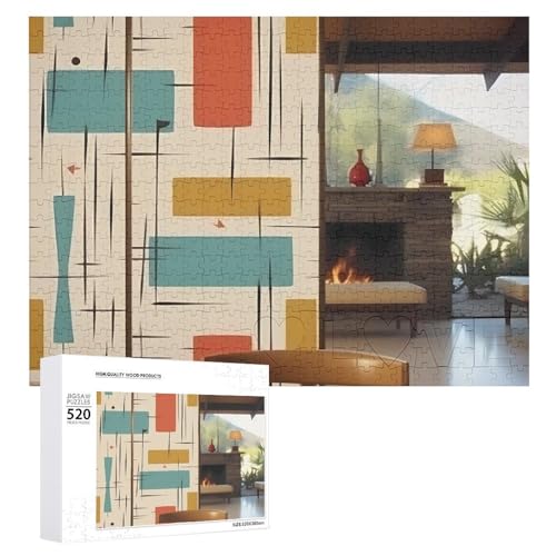 Puzzles 520 Teile für Erwachsene Moderne Puzzles Mitte des Jahrhunderts Dekompressionsspiel Freizeit Unterhaltung Holzpuzzle Entspannung sensorisches Spielzeug Raumdekoration Puzzles 520 Teile für Erwachsene Moderne Puzzles Mitte des Jahrhunderts Dekompressionsspiel Freizeit Unterhaltung Holzpuzzle Entspannung sensorisches Spielzeug Raumdekoration von VFMKT