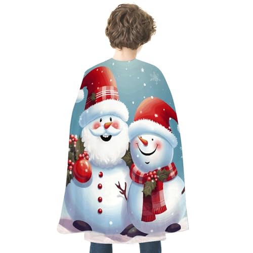 VFMKT Halloween Umhang Uni Erwachsene, Vampir Umhang Reversibel, leicht und bequem, Hexenumhang für Weihnachten, Weihnachtsmann, Schneemann, Halloween, Cosplay, Kostüm für Männer und von VFMKT