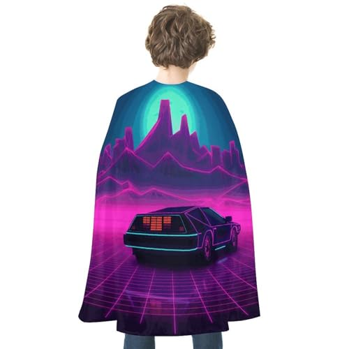 VFMKT Halloween Umhang Uni Erwachsene - Leichter und bequemer wendbarer Vampir Umhang - Hexenumhang - Retrowave Fotos - Halloween und Cosplay Kostüme für Damen und Herren von VFMKT