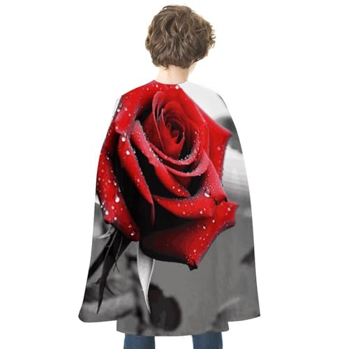 VFMKT Halloween Umhang Uni Erwachsene - Leichter und bequemer wendbarer Vampir Umhang - Hexenumhang Schwarz Weiß - Rose Rot - Halloween und Cosplay Kostüme für Männer und Frauen von VFMKT