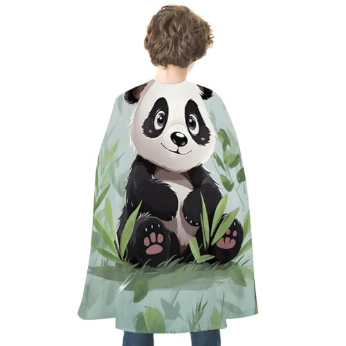 VFMKT Halloween Umhang Uni Erwachsene Umhang Reversible Vampir Umhang Leicht Bequem Hexe Umhang Panda Halloween Kostüm Cosplay für Männer Frauen von VFMKT