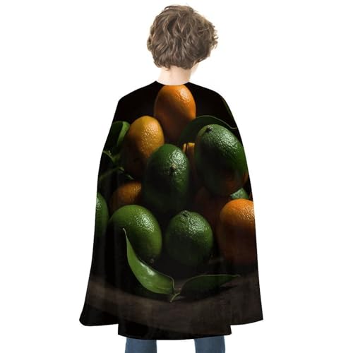 VFMKT Halloween-Umhang für Erwachsene, wendbar, leicht und bequem, Hexenumhang, Grün und Gelb Orangen, Halloween, Cosplay, Kostüme für Damen und Herren von VFMKT