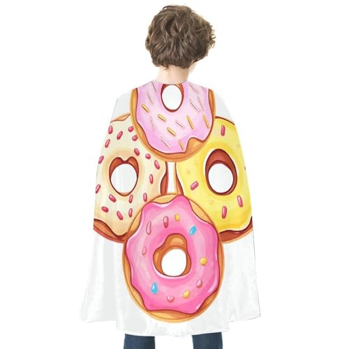 VFMKT Halloween-Umhang für Erwachsene, wendbar, leicht und bequem, Hexenumhang, niedlicher Donuts, Halloween, Cosplay, Kostüme für Damen und Herren von VFMKT