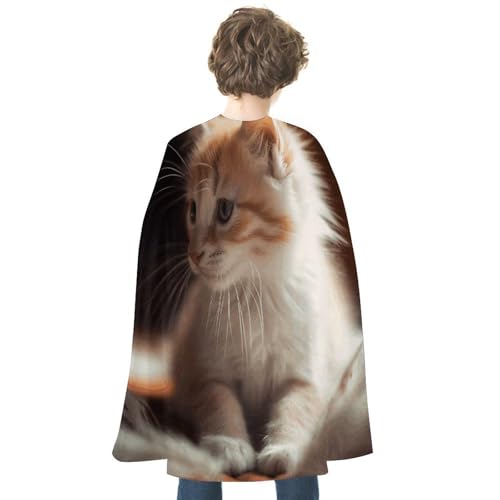 VFMKT Halloween-Umhang für Erwachsene, wendbar, leicht und bequem, Hexenumhang, weich und niedlich, Katze, Halloween, Cosplay, Kostüme für Damen und Herren VFMKT Halloween-Umhang für Erwachsene, wendbar, leicht und bequem, Hexenumhang, weich und niedlich, Katze, Halloween, Cosplay, Kostüme für Damen und Herren von VFMKT