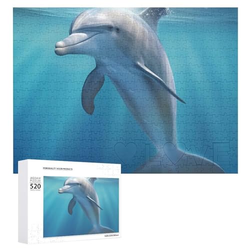 VFMKT Puzzle 520 Teile für Erwachsene Kühle Winter Delfin Große Dekompression Puzzle Freizeit Unterhaltung Holzpuzzle Entspannung sensorisches Spielzeug Raumdekoration VFMKT Puzzle 520 Teile für Erwachsene Kühle Winter Delfin Große Dekompression Puzzle Freizeit Unterhaltung Holzpuzzle Entspannung sensorisches Spielzeug Raumdekoration von VFMKT