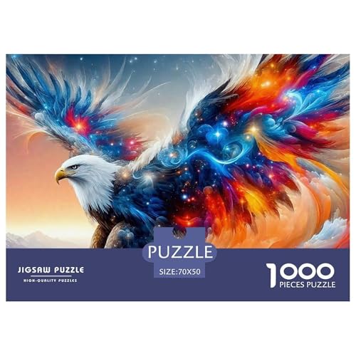 Adler 1000 Teile Puzzle Für Erwachsene Und Kinder Mit Gemütliche Studie-Motiv Herausforderung Spielzeug 70x50cm/1000pcs von VFQWPYAJN