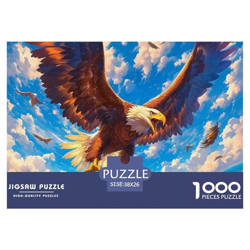 Adler Puzzle 1000 Teile Für Erwachsene Clevere Rätsel Für Pädagogisches Spiel 38x26cm/1000pcs von VFQWPYAJN