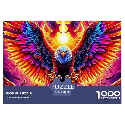 Adler Puzzle 1000 Teile Für Erwachsene Kinder Mit Gemütliche Studie-Motiv Für Pädagogisches Spiel 38x26cm/1000pcs von VFQWPYAJN