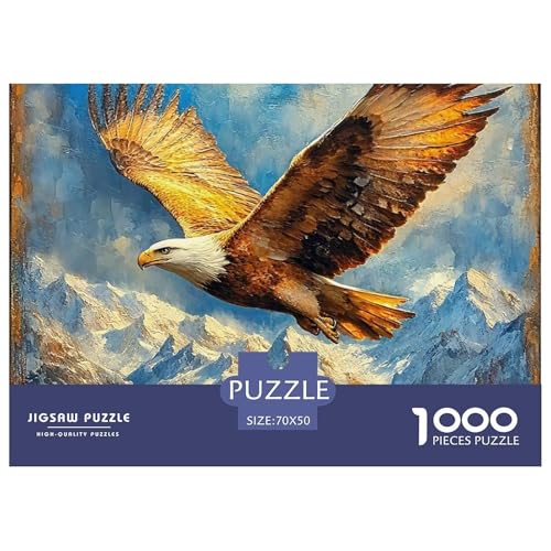 Adler Puzzle 1000 Teile Für Erwachsene Mit Gemütliche Studie-Motiv Für Pädagogisches Spiel 70x50cm/1000pcs von VFQWPYAJN