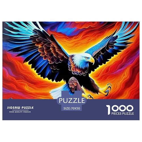 Adler Puzzle 1000 Teile Für Erwachsene Und Kinder Ab 14 Jahren Clevere Rätsel Herausforderung Spielzeug 70x50cm/1000pcs von VFQWPYAJN