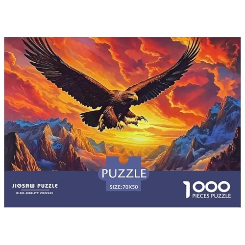 Adler Puzzle 1000 Teile Für Erwachsene Und Kinder Ab 14 Jahren Puzzles-Geschenk Herausforderung Spielzeug 70x50cm/1000pcs von VFQWPYAJN