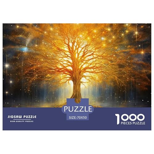 Baum des Lebens 1000 Teile Puzzle Für Erwachsene Mit Gemütliche Studie-Motiv Für Pädagogisches Spiel 70x50cm/1000pcs von VFQWPYAJN
