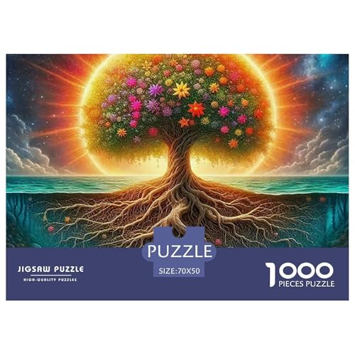 Baum des Lebens 1000 Teile Puzzle Für Erwachsene Mit Gemütliche Studie-Motiv Herausforderung Spielzeug 70x50cm/1000pcs Baum des Lebens 1000 Teile Puzzle Für Erwachsene Mit Gemütliche Studie-Motiv Herausforderung Spielzeug 70x50cm/1000pcs von VFQWPYAJN