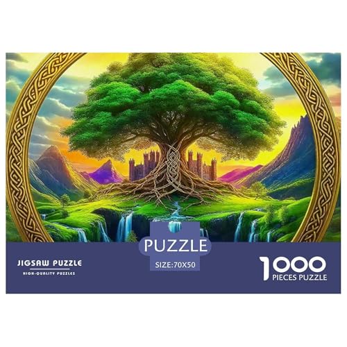Baum des Lebens Puzzle 1000 Teile Für Erwachsene Clevere Rätsel Für Pädagogisches Spiel 70x50cm/1000pcs von VFQWPYAJN