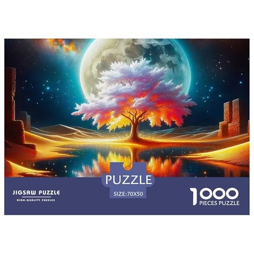 Baum des Lebens Puzzle 1000 Teile Für Erwachsene Kinder Clevere Rätsel Impossible Game 70x50cm/1000pcs von VFQWPYAJN