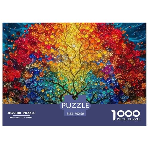 Baum des Lebens Puzzle 1000 Teile Für Erwachsene Kinder Clevere Rätsel Impossible Game 70x50cm/1000pcs von VFQWPYAJN