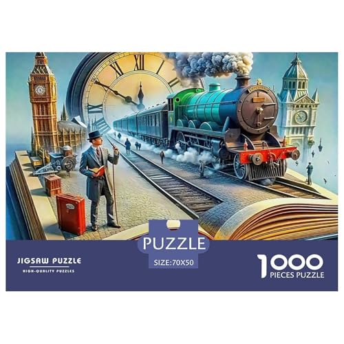 Dampfzug 1000 Teile Puzzle Für Erwachsene Und Kinder Mit Gemütliche Studie-Motiv Für Pädagogisches Spiel 70x50cm/1000pcs Dampfzug 1000 Teile Puzzle Für Erwachsene Und Kinder Mit Gemütliche Studie-Motiv Für Pädagogisches Spiel 70x50cm/1000pcs von VFQWPYAJN