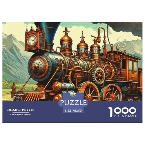 Dampfzug Puzzle 1000 Teile Für Erwachsene Clevere Rätsel Für Pädagogisches Spiel 70x50cm/1000pcs von VFQWPYAJN