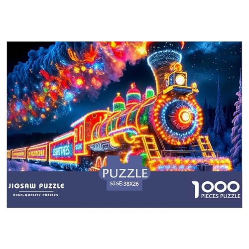 Dampfzug Puzzle 1000 Teile Für Erwachsene Kinder Mit Gemütliche Studie-Motiv Impossible Game 38x26cm/1000pcs von VFQWPYAJN