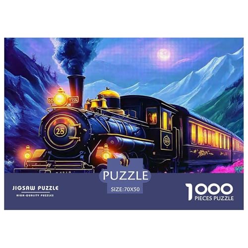 Dampfzug Puzzle 1000 Teile Für Erwachsene Kinder Puzzles-Geschenk Für Pädagogisches Spiel 70x50cm/1000pcs von VFQWPYAJN