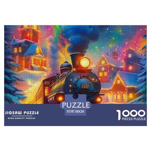 Dampfzug Puzzle 1000 Teile Für Erwachsene Und Kinder Ab 14 Jahren Clevere Rätsel Für Pädagogisches Spiel 38x26cm/1000pcs von VFQWPYAJN