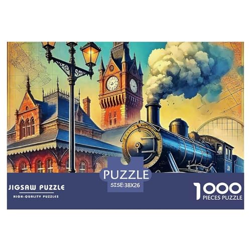 Dampfzug Puzzle 1000 Teile Für Erwachsene Und Kinder Ab 14 Jahren Mit Gemütliche Studie-Motiv Für Pädagogisches Spiel 38x26cm/1000pcs Dampfzug Puzzle 1000 Teile Für Erwachsene Und Kinder Ab 14 Jahren Mit Gemütliche Studie-Motiv Für Pädagogisches Spiel 38x26cm/1000pcs von VFQWPYAJN