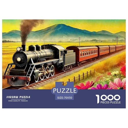 Dampfzug Puzzle 1000 Teile Für Erwachsene Und Kinder Clevere Rätsel Herausforderung Spielzeug 70x50cm/1000pcs Dampfzug Puzzle 1000 Teile Für Erwachsene Und Kinder Clevere Rätsel Herausforderung Spielzeug 70x50cm/1000pcs von VFQWPYAJN