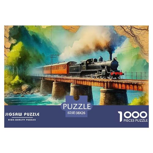 Dampfzug Puzzle 1000 Teile Für Erwachsene Und Kinder Mit Gemütliche Studie-Motiv Impossible Game 38x26cm/1000pcs Dampfzug Puzzle 1000 Teile Für Erwachsene Und Kinder Mit Gemütliche Studie-Motiv Impossible Game 38x26cm/1000pcs von VFQWPYAJN