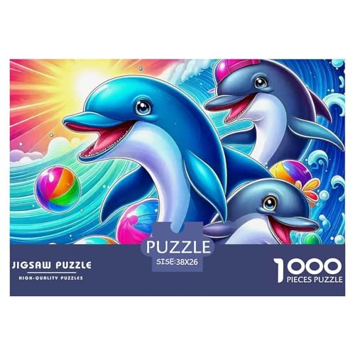Delphin 1000 Teile Puzzle Für Erwachsene Clevere Rätsel Herausforderung Spielzeug 38x26cm/1000pcs Delphin 1000 Teile Puzzle Für Erwachsene Clevere Rätsel Herausforderung Spielzeug 38x26cm/1000pcs von VFQWPYAJN