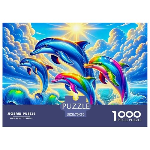 Delphin 1000 Teile Puzzle Für Erwachsene Clevere Rätsel Herausforderung Spielzeug 70x50cm/1000pcs Delphin 1000 Teile Puzzle Für Erwachsene Clevere Rätsel Herausforderung Spielzeug 70x50cm/1000pcs von VFQWPYAJN