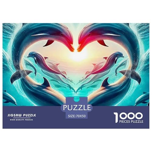 Delphin 1000 Teile Puzzle Für Erwachsene Clevere Rätsel Herausforderung Spielzeug 70x50cm/1000pcs Delphin 1000 Teile Puzzle Für Erwachsene Clevere Rätsel Herausforderung Spielzeug 70x50cm/1000pcs von VFQWPYAJN