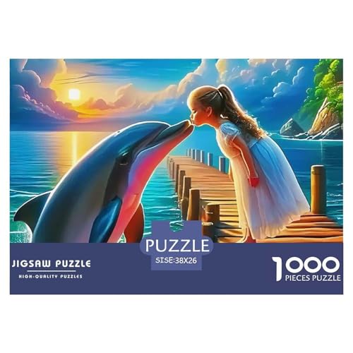 Delphin 1000 Teile Puzzle Für Erwachsene Und Kinder Puzzles-Geschenk Für Pädagogisches Spiel 38x26cm/1000pcs von VFQWPYAJN
