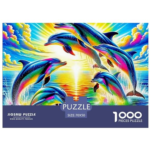 Delphin 1000 Teile Puzzle Für Erwachsene Und Kinder Puzzles-Geschenk Für Pädagogisches Spiel 70x50cm/1000pcs von VFQWPYAJN