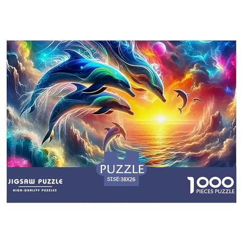 Delphin Puzzle 1000 Teile Für Erwachsene Clevere Rätsel Für Pädagogisches Spiel 38x26cm/1000pcs Delphin Puzzle 1000 Teile Für Erwachsene Clevere Rätsel Für Pädagogisches Spiel 38x26cm/1000pcs von VFQWPYAJN