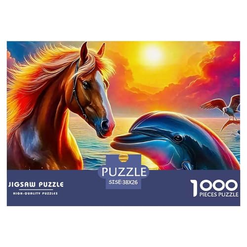 Delphin Puzzle 1000 Teile Für Erwachsene Clevere Rätsel Herausforderung Spielzeug 38x26cm/1000pcs Delphin Puzzle 1000 Teile Für Erwachsene Clevere Rätsel Herausforderung Spielzeug 38x26cm/1000pcs von VFQWPYAJN