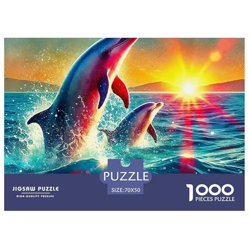 Delphin Puzzle 1000 Teile Für Erwachsene Clevere Rätsel Herausforderung Spielzeug 70x50cm/1000pcs Delphin Puzzle 1000 Teile Für Erwachsene Clevere Rätsel Herausforderung Spielzeug 70x50cm/1000pcs von VFQWPYAJN
