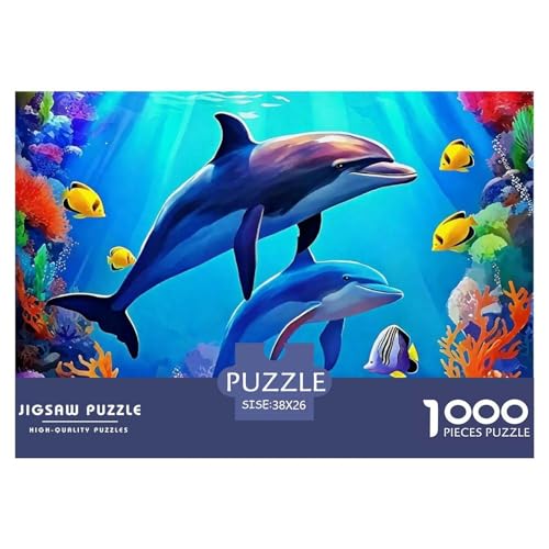 Delphin Puzzle 1000 Teile Für Erwachsene Kinder Puzzles-Geschenk Herausforderung Spielzeug 38x26cm/1000pcs Delphin Puzzle 1000 Teile Für Erwachsene Kinder Puzzles-Geschenk Herausforderung Spielzeug 38x26cm/1000pcs von VFQWPYAJN
