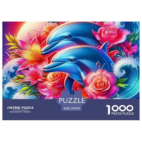 Delphin Puzzle 1000 Teile Für Erwachsene Puzzles-Geschenk Herausforderung Spielzeug 70x50cm/1000pcs Delphin Puzzle 1000 Teile Für Erwachsene Puzzles-Geschenk Herausforderung Spielzeug 70x50cm/1000pcs von VFQWPYAJN