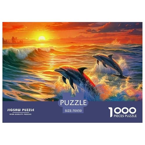 Delphin Puzzle 1000 Teile Für Erwachsene Puzzles-Geschenk Herausforderung Spielzeug 70x50cm/1000pcs Delphin Puzzle 1000 Teile Für Erwachsene Puzzles-Geschenk Herausforderung Spielzeug 70x50cm/1000pcs von VFQWPYAJN