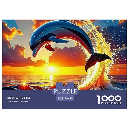 Delphin Puzzle 1000 Teile Für Erwachsene Und Kinder Ab 14 Jahren Clevere Rätsel Herausforderung Spielzeug 70x50cm/1000pcs Delphin Puzzle 1000 Teile Für Erwachsene Und Kinder Ab 14 Jahren Clevere Rätsel Herausforderung Spielzeug 70x50cm/1000pcs von VFQWPYAJN