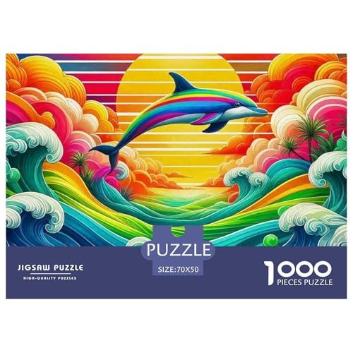 Delphin Puzzle 1000 Teile Für Erwachsene Und Kinder Ab 14 Jahren Clevere Rätsel Herausforderung Spielzeug 70x50cm/1000pcs Delphin Puzzle 1000 Teile Für Erwachsene Und Kinder Ab 14 Jahren Clevere Rätsel Herausforderung Spielzeug 70x50cm/1000pcs von VFQWPYAJN