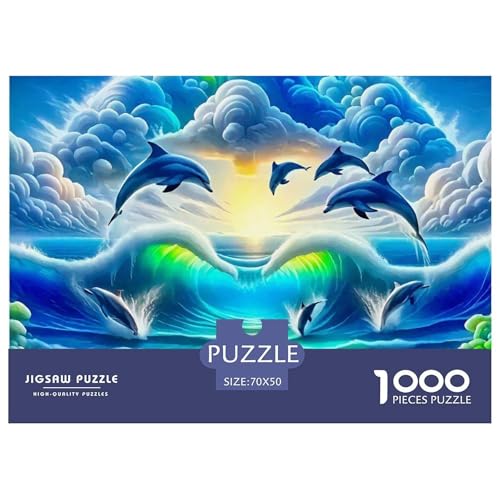 Delphin Puzzle 1000 Teile Für Erwachsene Und Kinder Ab 14 Jahren Clevere Rätsel Impossible Game 70x50cm/1000pcs Delphin Puzzle 1000 Teile Für Erwachsene Und Kinder Ab 14 Jahren Clevere Rätsel Impossible Game 70x50cm/1000pcs von VFQWPYAJN