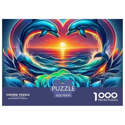 Delphin Puzzle 1000 Teile Für Erwachsene Und Kinder Ab 14 Jahren Mit Gemütliche Studie-Motiv Impossible Game 70x50cm/1000pcs von VFQWPYAJN