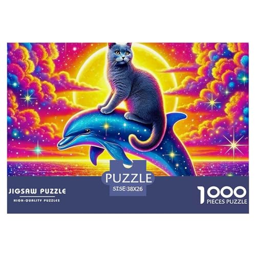 Delphin Puzzle 1000 Teile Für Erwachsene Und Kinder Ab 14 Jahren Puzzles-Geschenk Impossible Game 38x26cm/1000pcs Delphin Puzzle 1000 Teile Für Erwachsene Und Kinder Ab 14 Jahren Puzzles-Geschenk Impossible Game 38x26cm/1000pcs von VFQWPYAJN