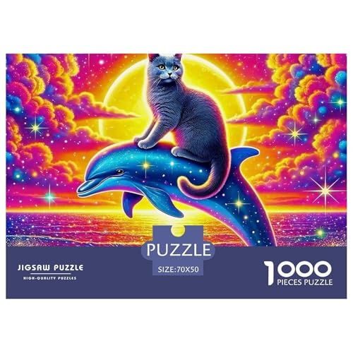 Delphin Puzzle 1000 Teile Für Erwachsene Und Kinder Puzzles-Geschenk Herausforderung Spielzeug 70x50cm/1000pcs Delphin Puzzle 1000 Teile Für Erwachsene Und Kinder Puzzles-Geschenk Herausforderung Spielzeug 70x50cm/1000pcs von VFQWPYAJN